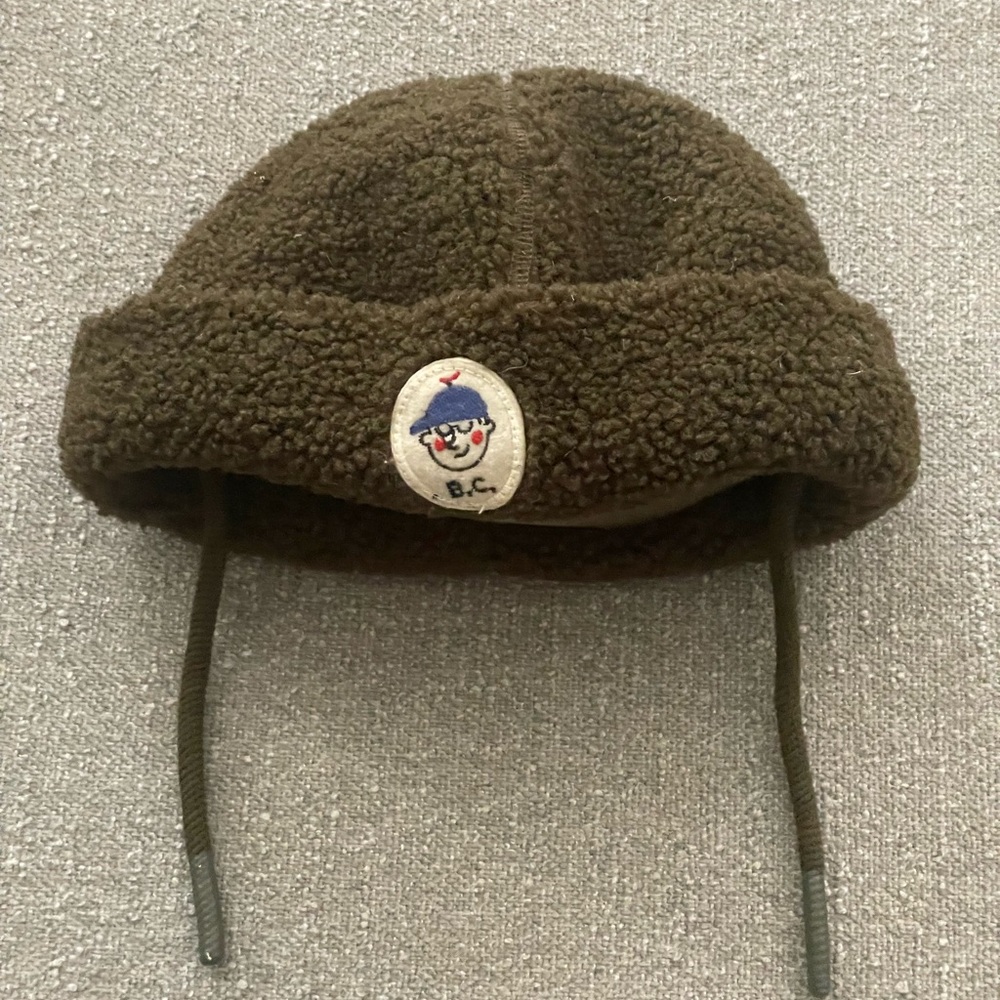 Bobo Choses Baby Winter Hat Boy Patch Sheepskin Hat